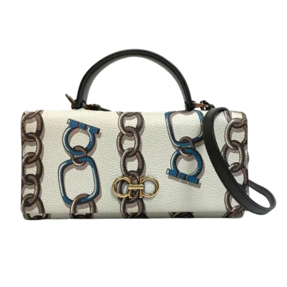 Salvatore Ferragamo Pre-owned Leather handbags White Dames