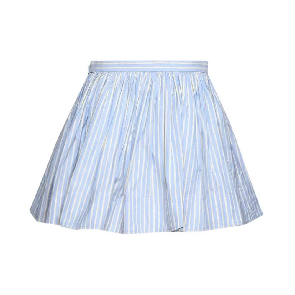 Rabanne Multicolor Short Skirts, Female, Xs, Cropped Ruffled Short Skirt