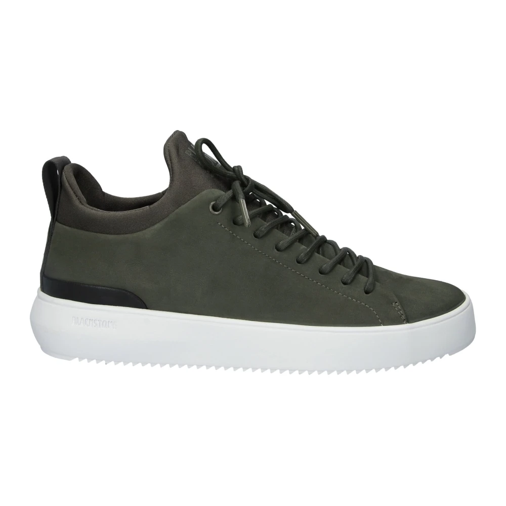 Blackstone Moderne Leren Sneaker Heren Schoenen Groen