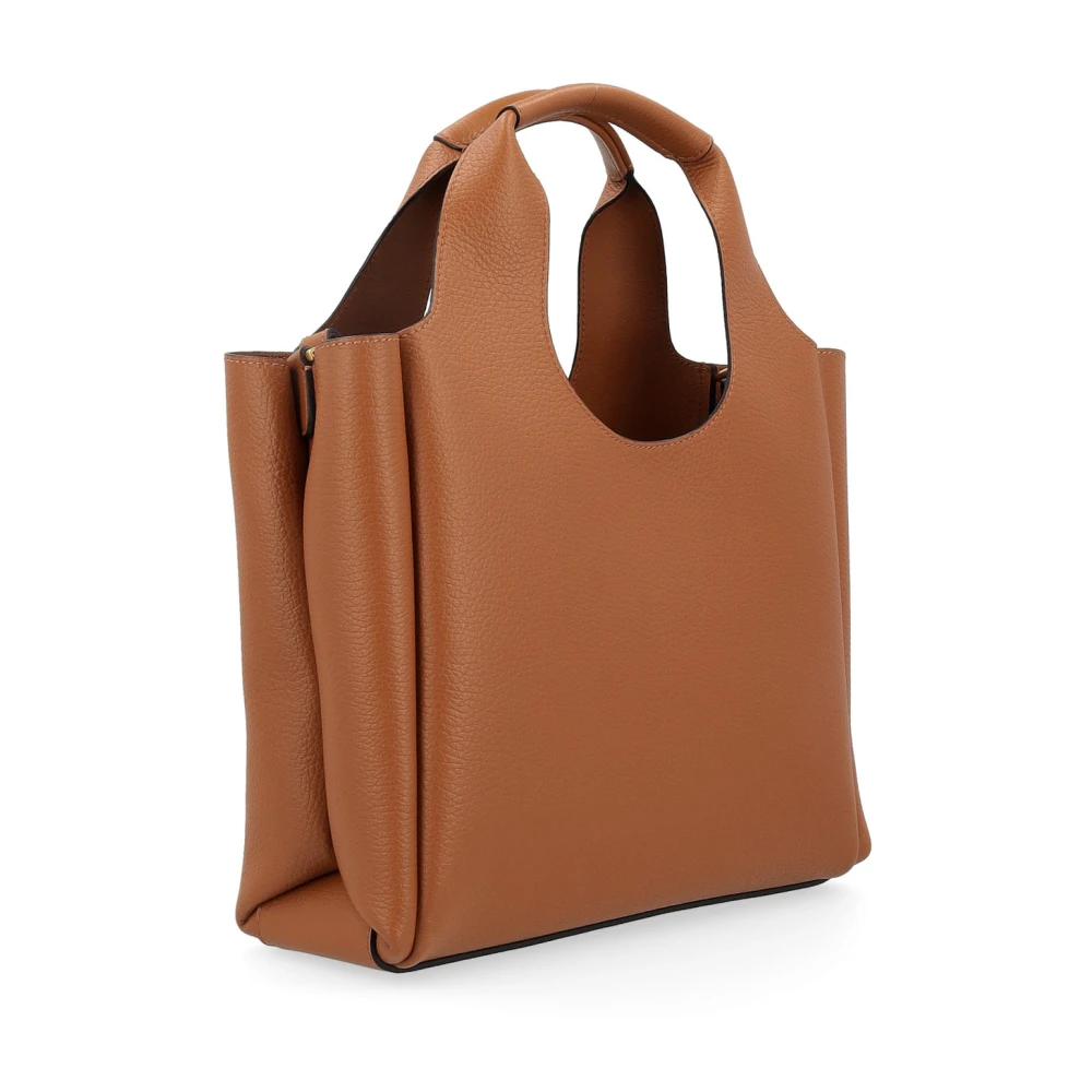 Hogan Geëtste Winkel Tas Klein Brown Dames