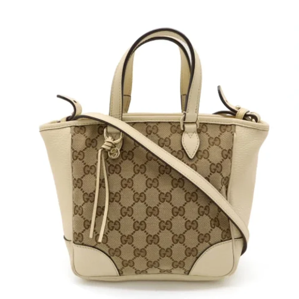 Gucci Vintage Pre-owned Laeder gucci-vskor Beige, Dam