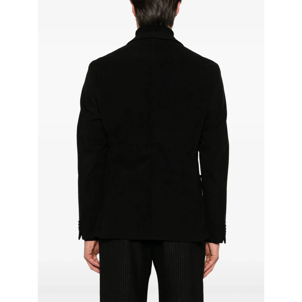 Hugo Boss Ribfluwelen jas met 2 knopen Black Heren