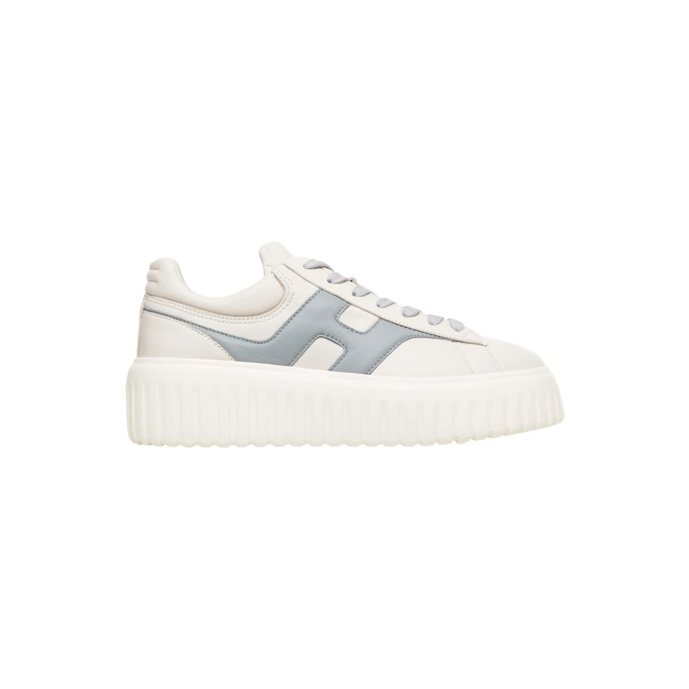 Hogan Blå Sneakers med Platåsula White, Dam