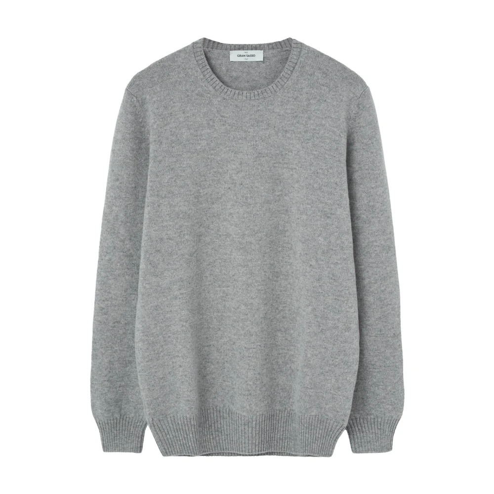 Gran Sasso Grijze Jersey Sweaters Gray Heren
