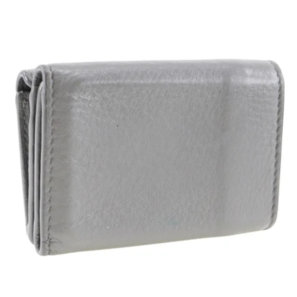 Balenciaga Vintage Pre-owned Leather wallets Gray Dames