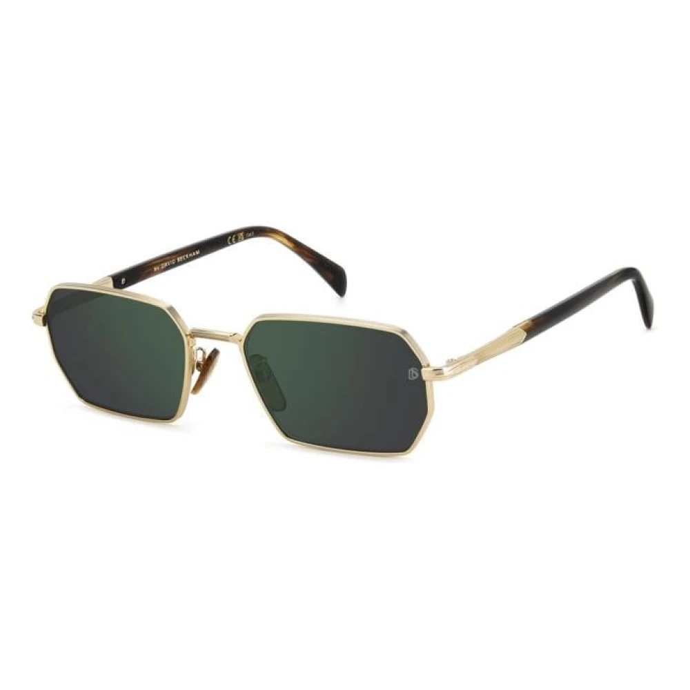 David Beckham Uomo Verde Db 1174/S 8So/Mt Occhiali Da Sole Metallo Squadrata Nor Specchiato - Immagine 2