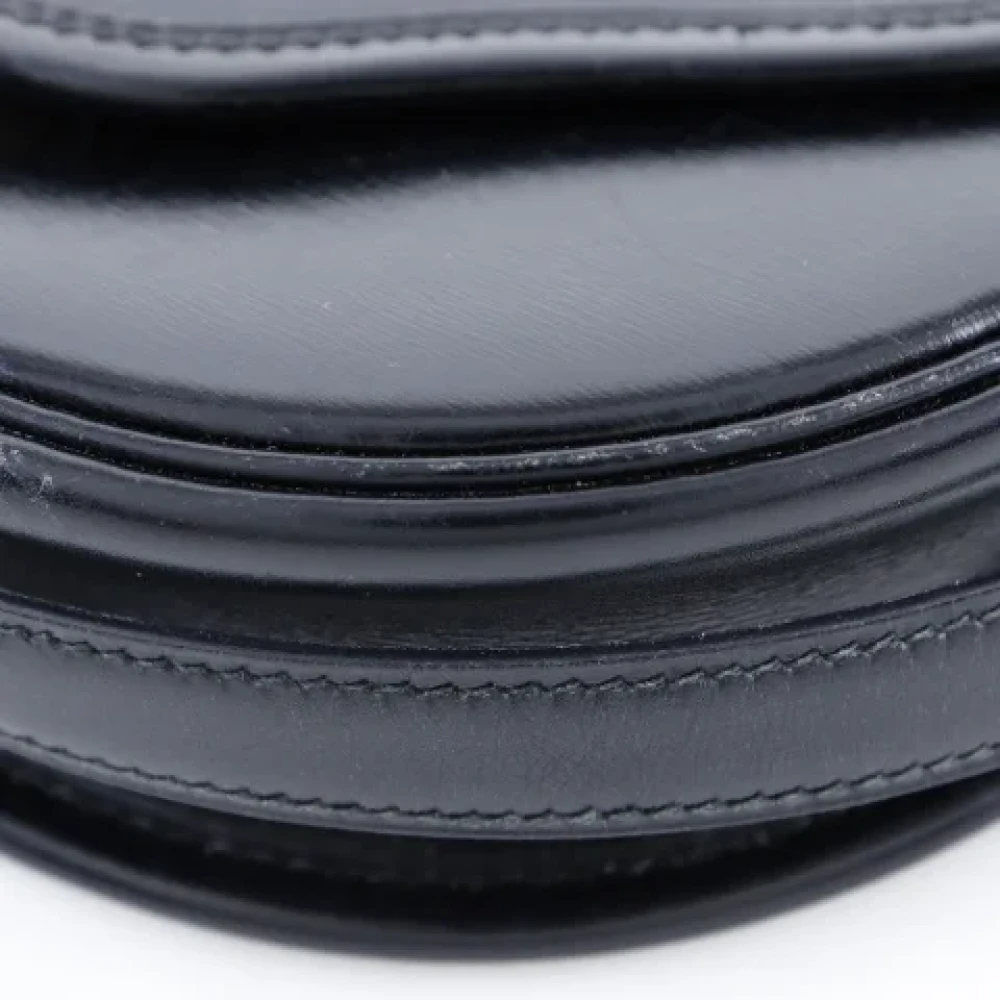 Hermès Vintage Pre-owned Leather shoulder-bags Black Dames