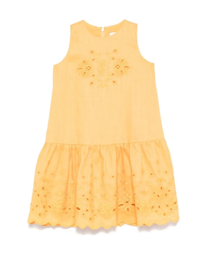 robe-jaune-en-ramie