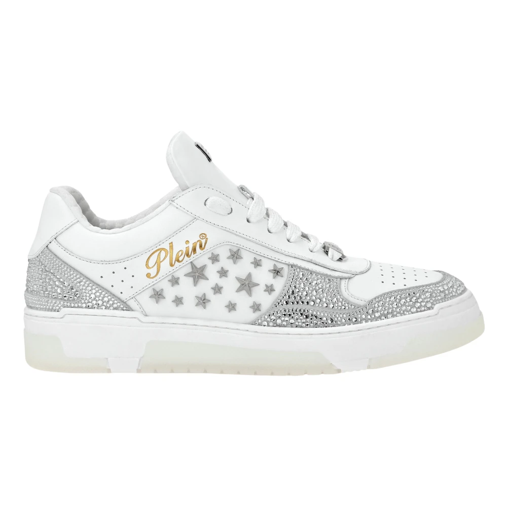 Philipp Plein Low-Top Sneakers Mix Studs Star unisex Schoenen Wit