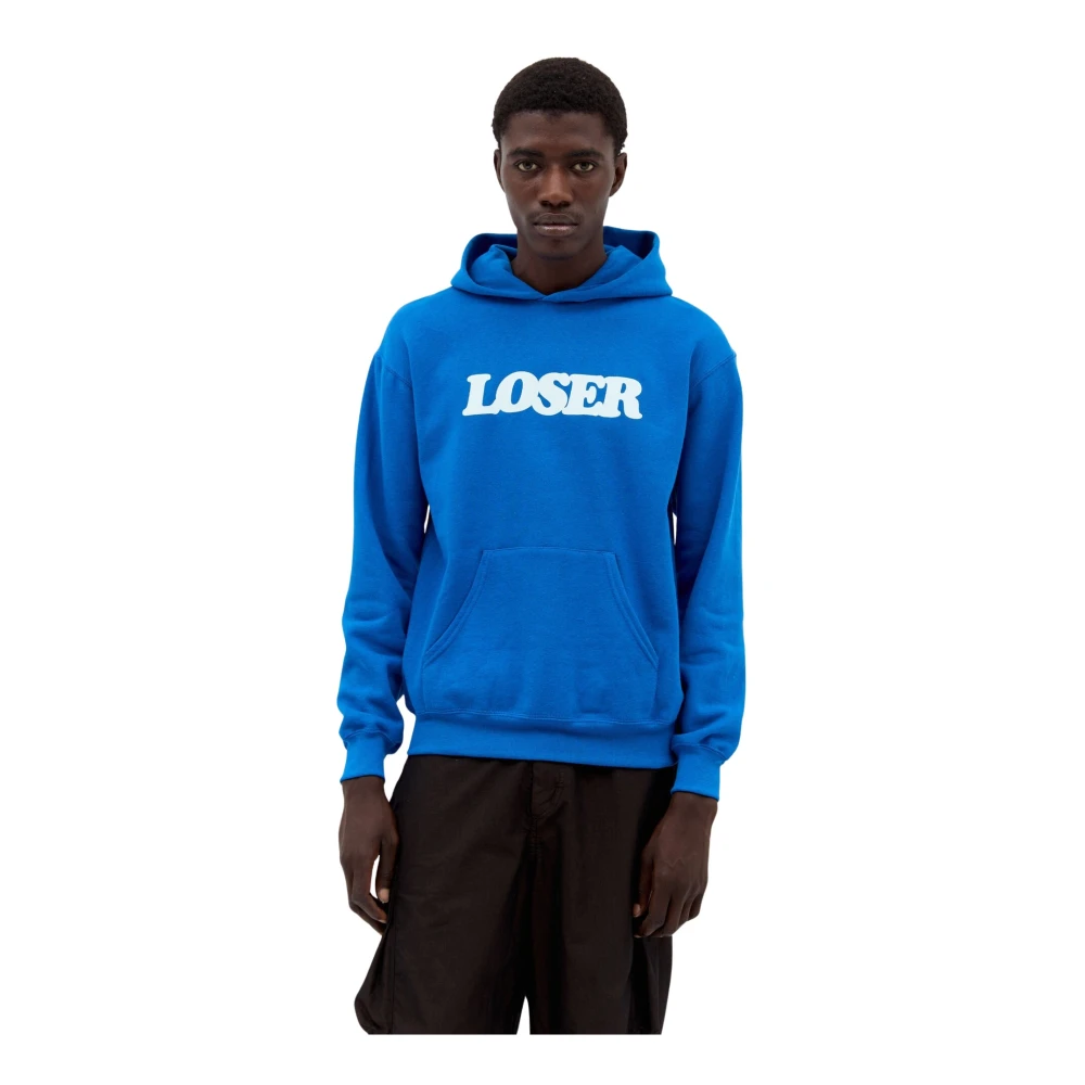 Connie Costas Men's Blue Loser Hooded Sweatshirt