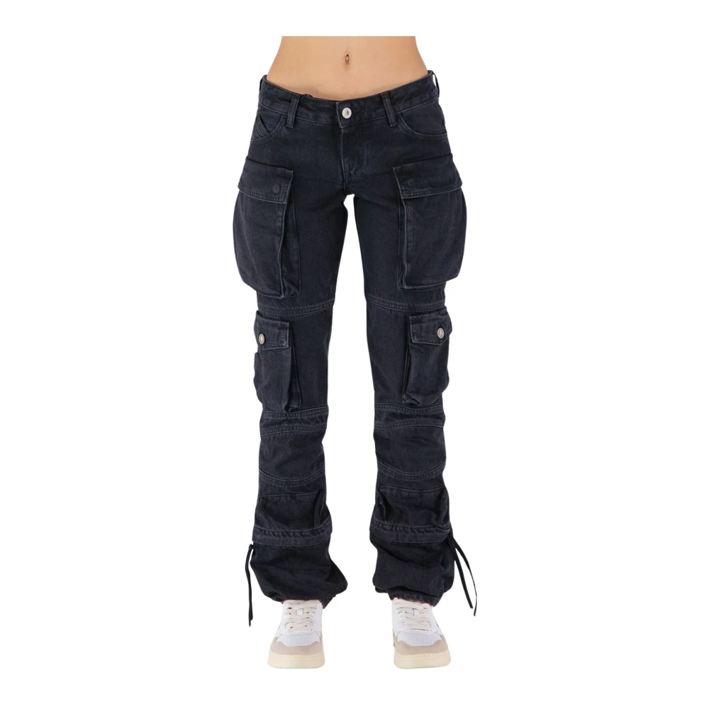 The Attico Essie Lange Jeans Black Dames