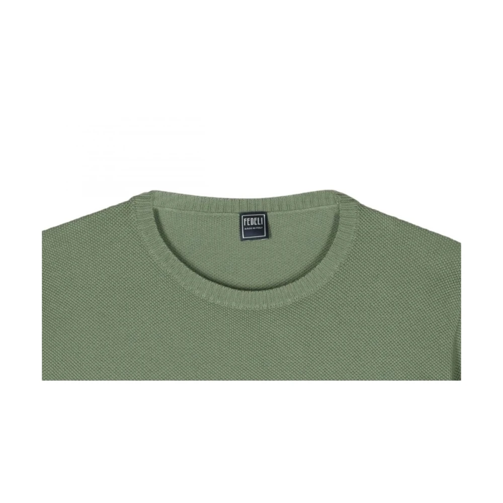 Fedeli Stijlvolle Gebreide Kleding Green Heren