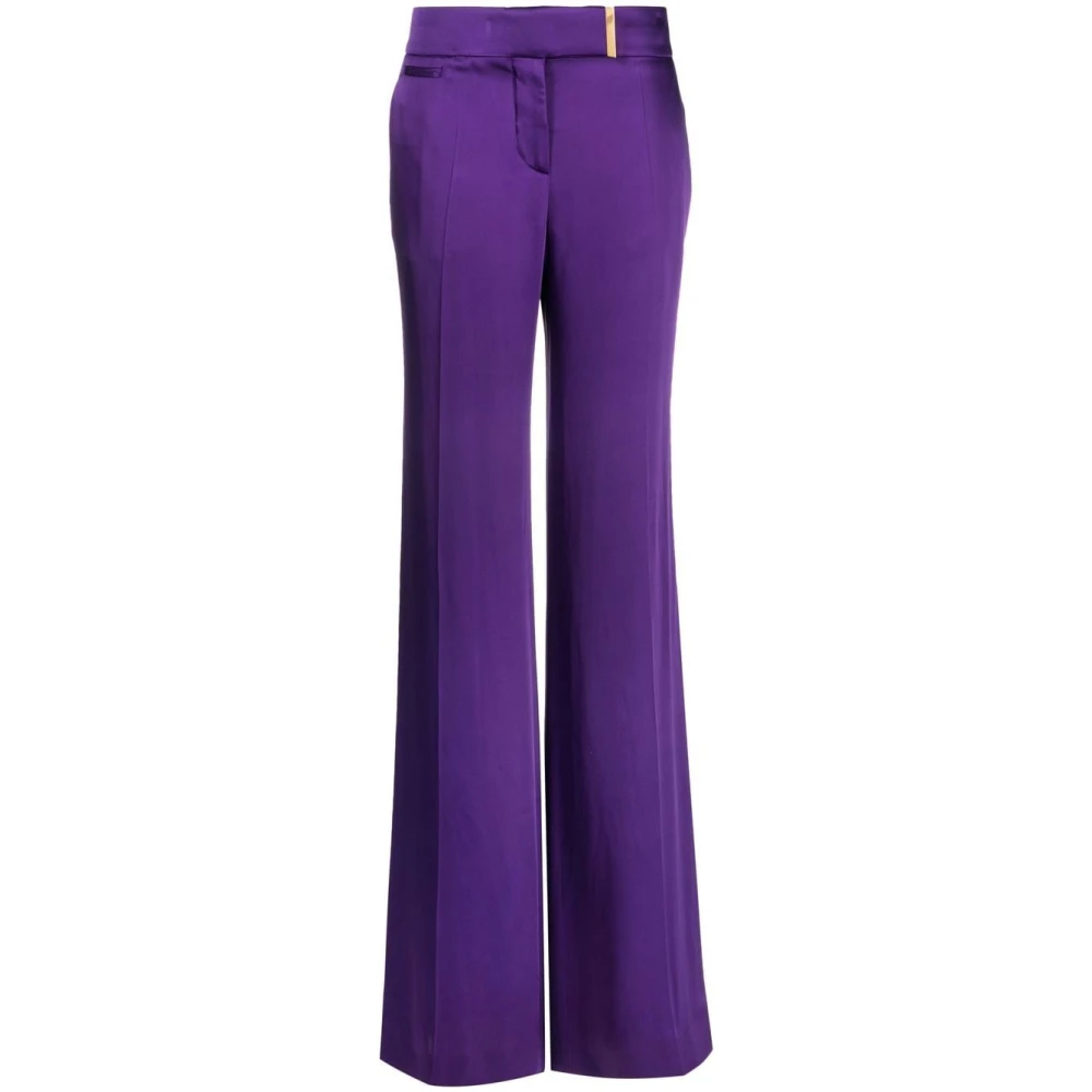 Tom Ford Wide Trousers Purple Dames