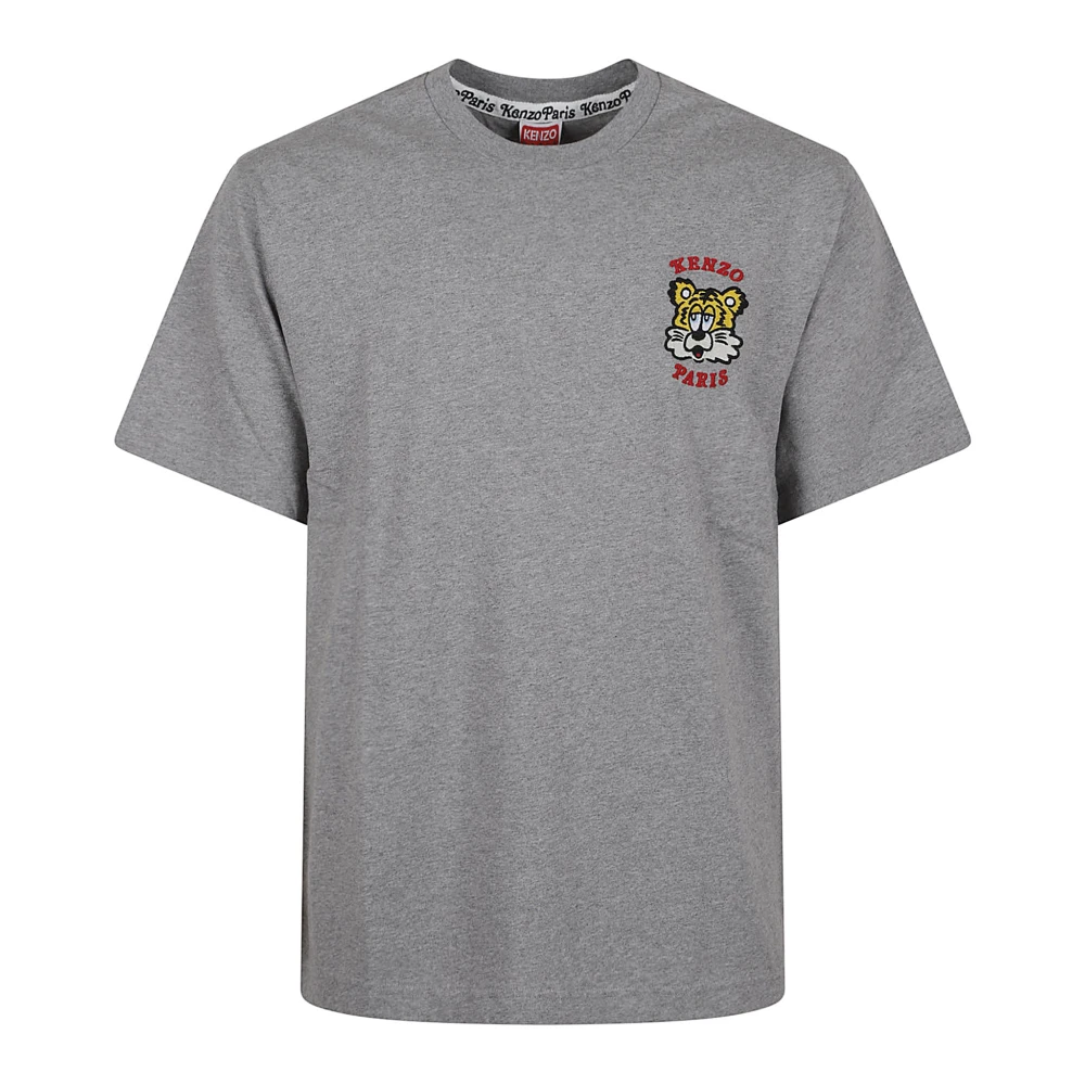 Kenzo Geborduurde Klassieke T-shirt Collectie Gray Heren