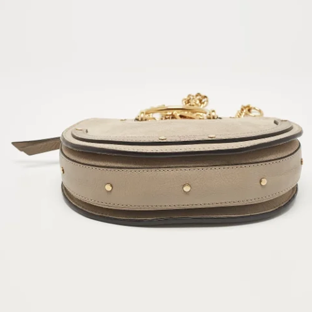 Chloé Pre-owned Leather handbags Gray Dames