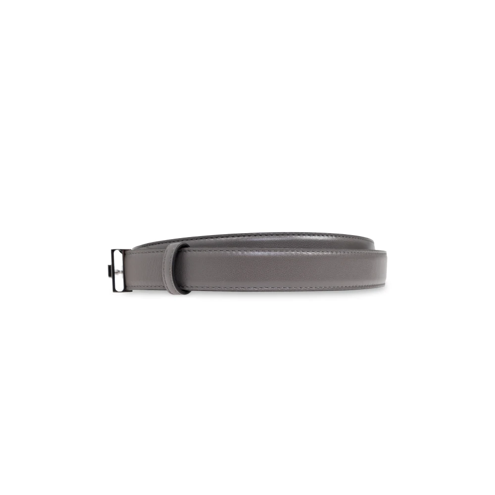 Dolce & Gabbana Leren riem Gray Heren