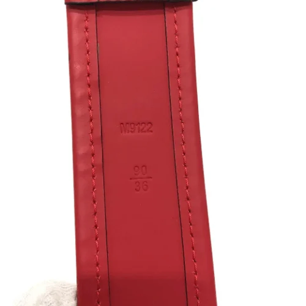 Louis Vuitton Vintage Pre-owned Leather belts Red Dames