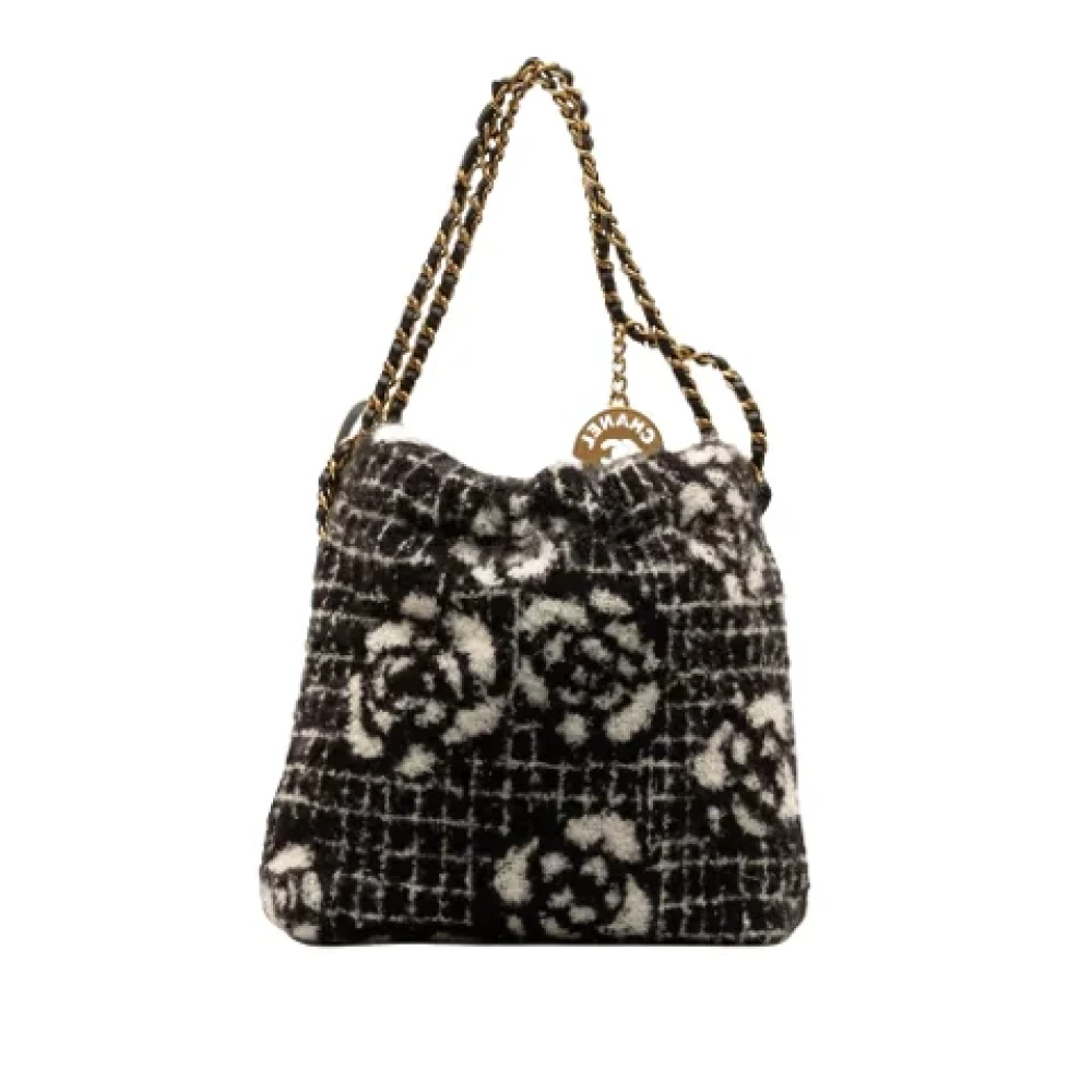 Chanel Vintage Pre-owned Cotton chanel-bags Black Dames