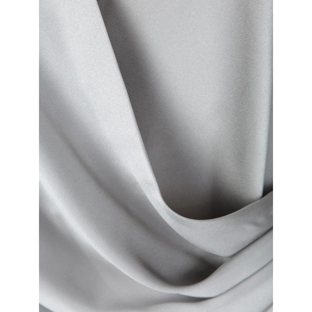 Giorgio Armani Elegante V-hals Zijden Blouse Gray Dames