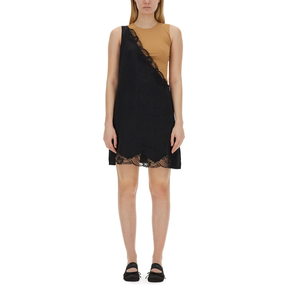 Mm6 Maison Margiela , Short Dresses, Female, Black, S, Midi Dress