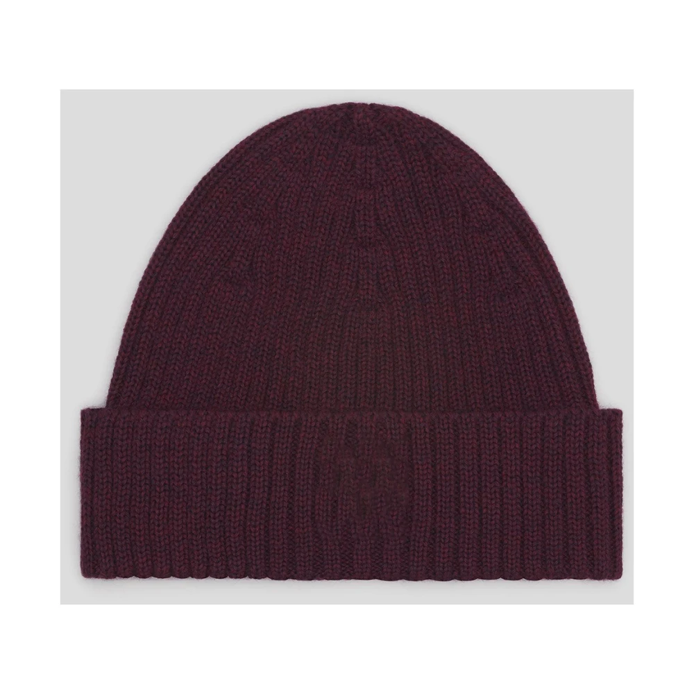 Maison Kitsuné Wol Vos Beanie Muts Brown Heren