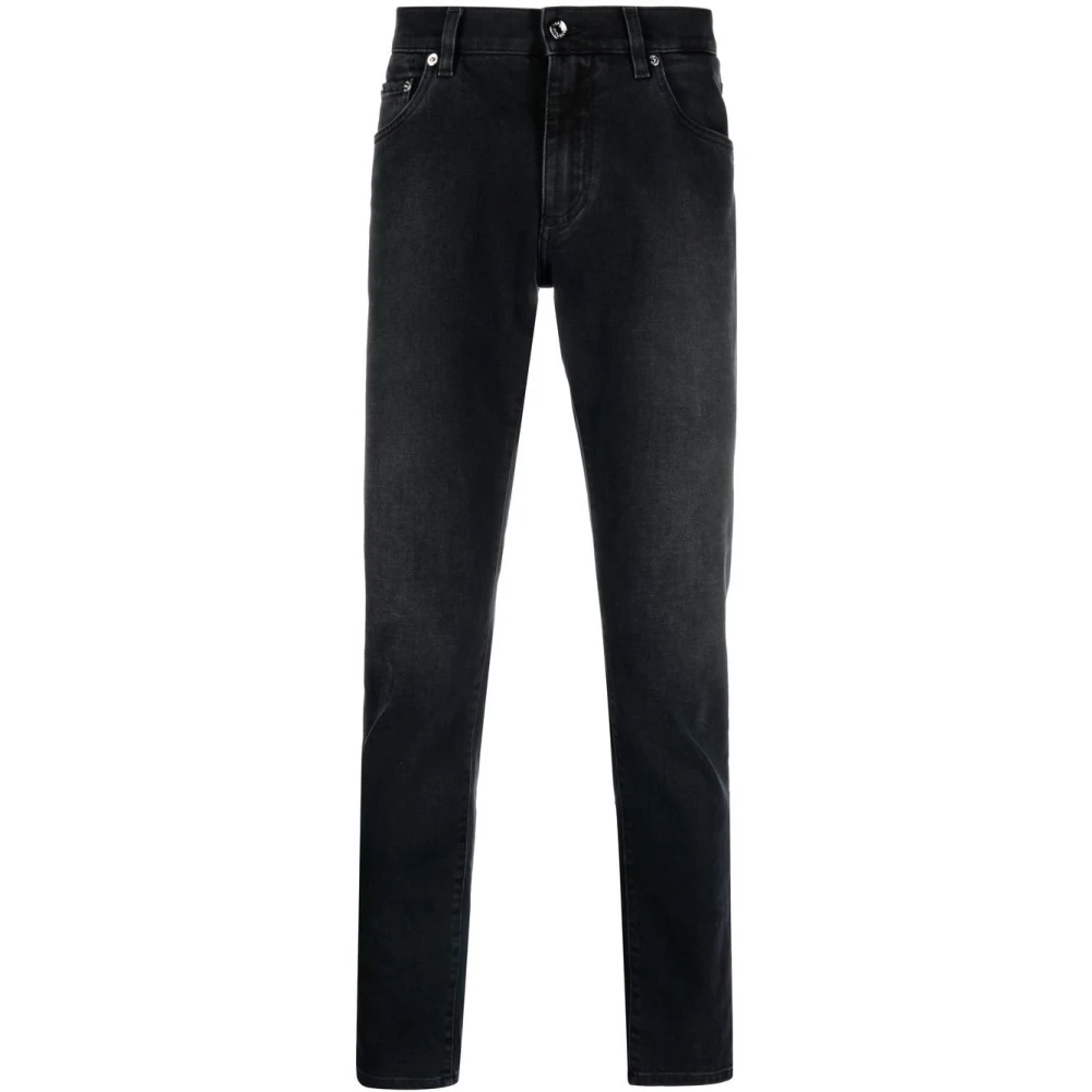 Dolce & Gabbana Zwarte Slim-fit Jeans Black Heren