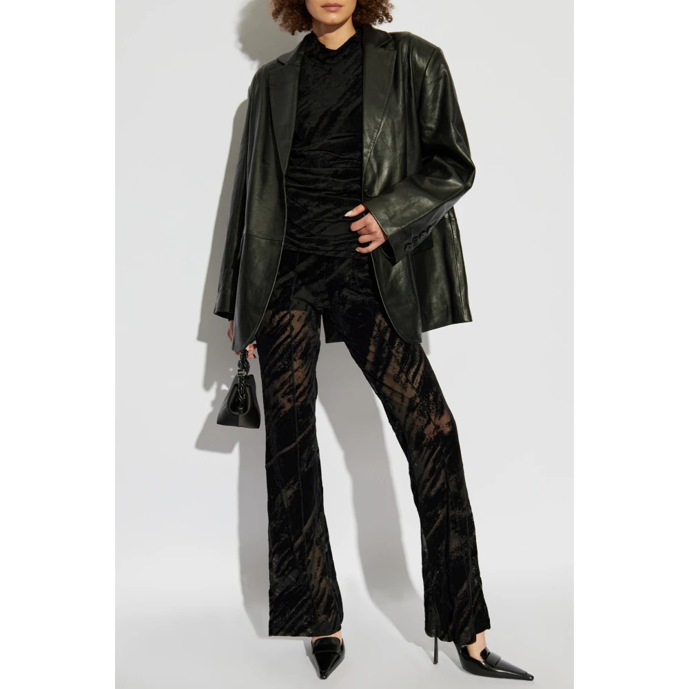 Gestuz Leren blazer Blakelygz Black Dames