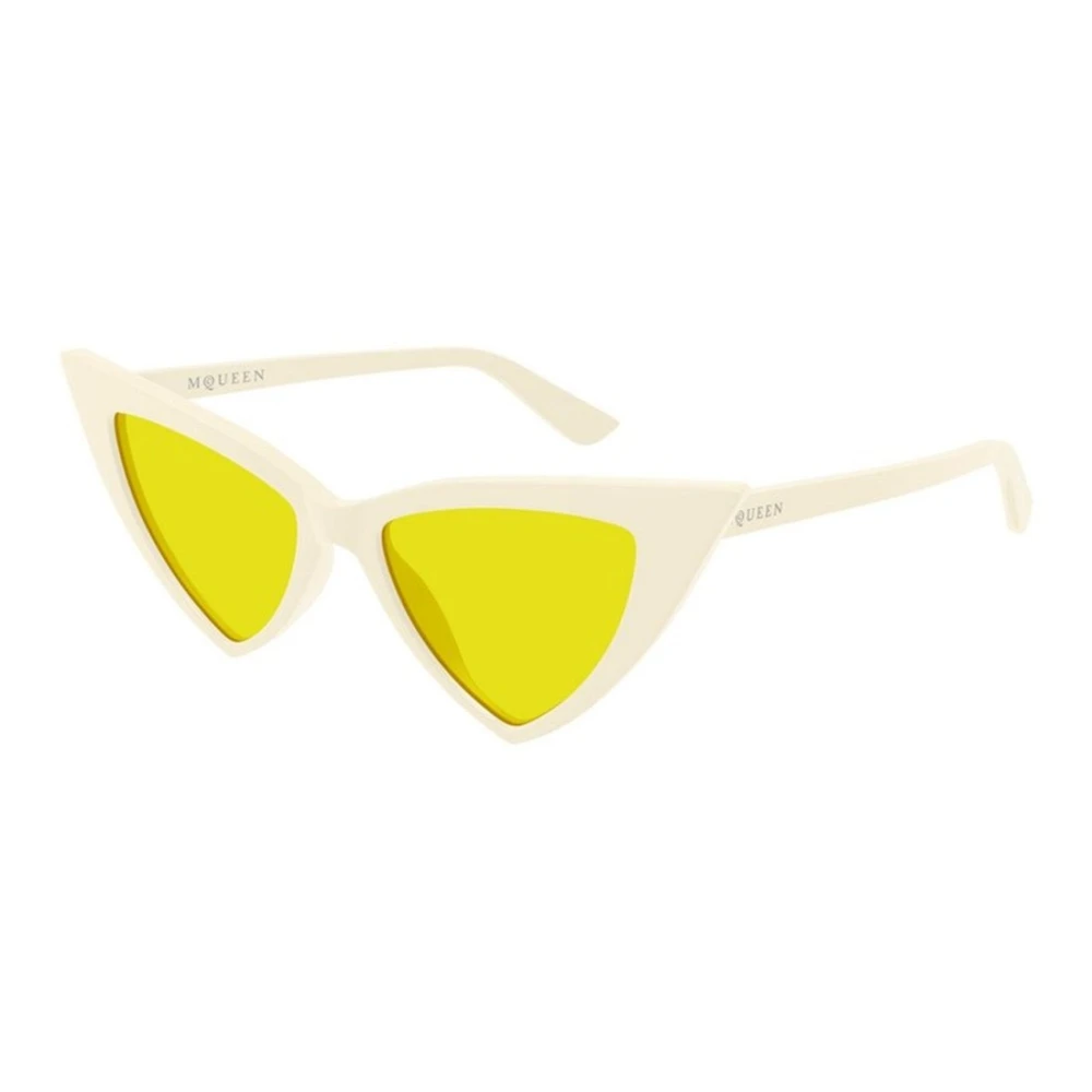 Alexander Mcqueen Women's White Cat-Eye Sunglasses - Sunglasses - 52 Mm - Accessories