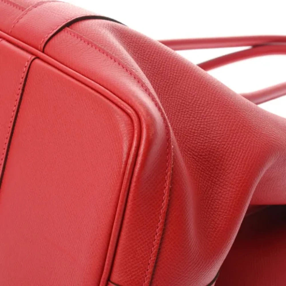 Hermès Vintage Pre-owned Leather handbags Red Dames