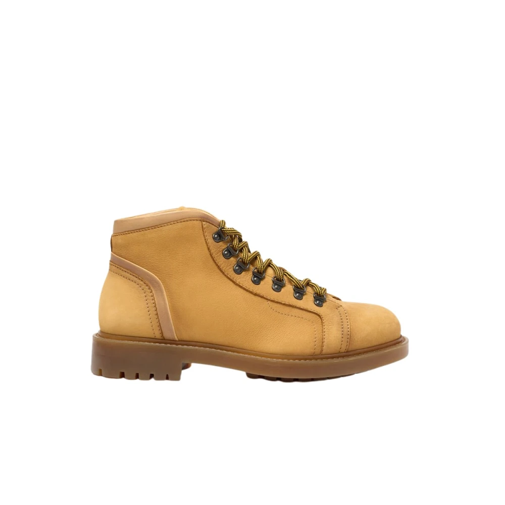Scarosso Men's Beige Gino Boot - Lace-Up Boots - 7 Uk - Shoes