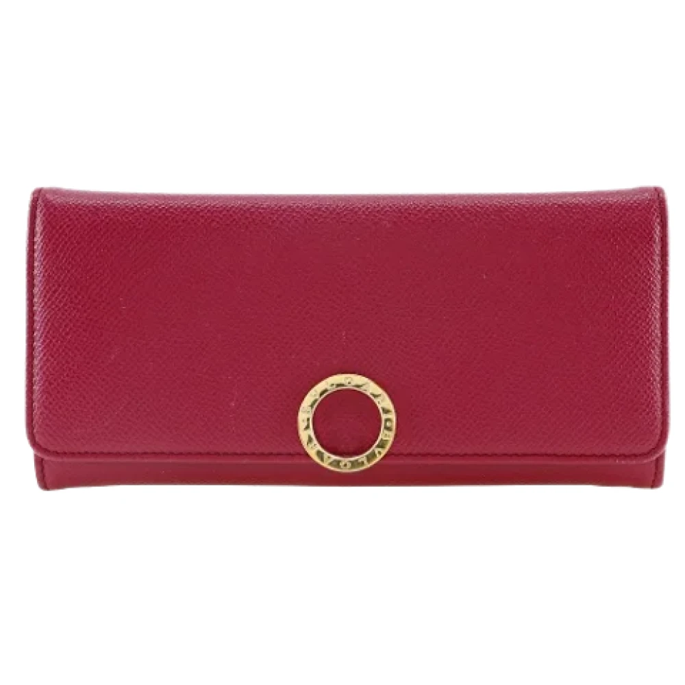 Bvlgari Vintage Pre-owned Leather wallets Pink Dames