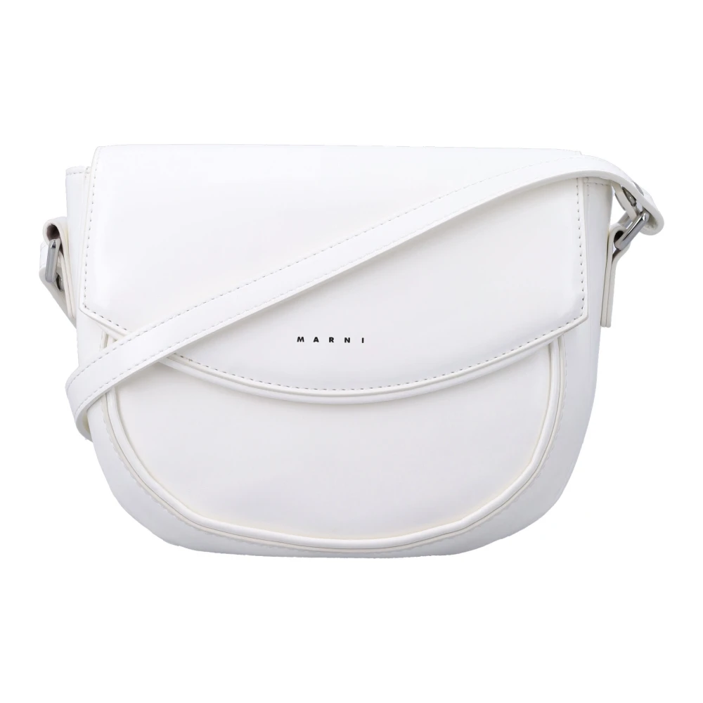 Marni Women's White Cross Body Bags, One Size, Smile Bag