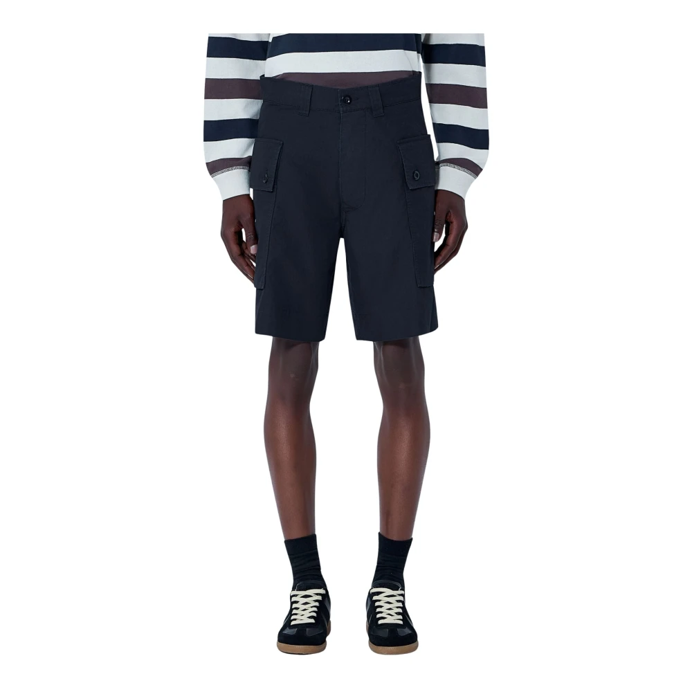 Margaret Howell Uomo Nero - Utility Cargo Shorts - Shorts - L