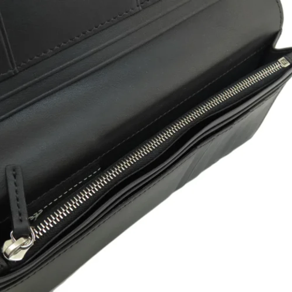 Fendi Vintage Pre-owned Leather wallets Black Dames
