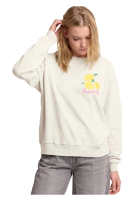 Avslappnad sweatshirt i ledig passform