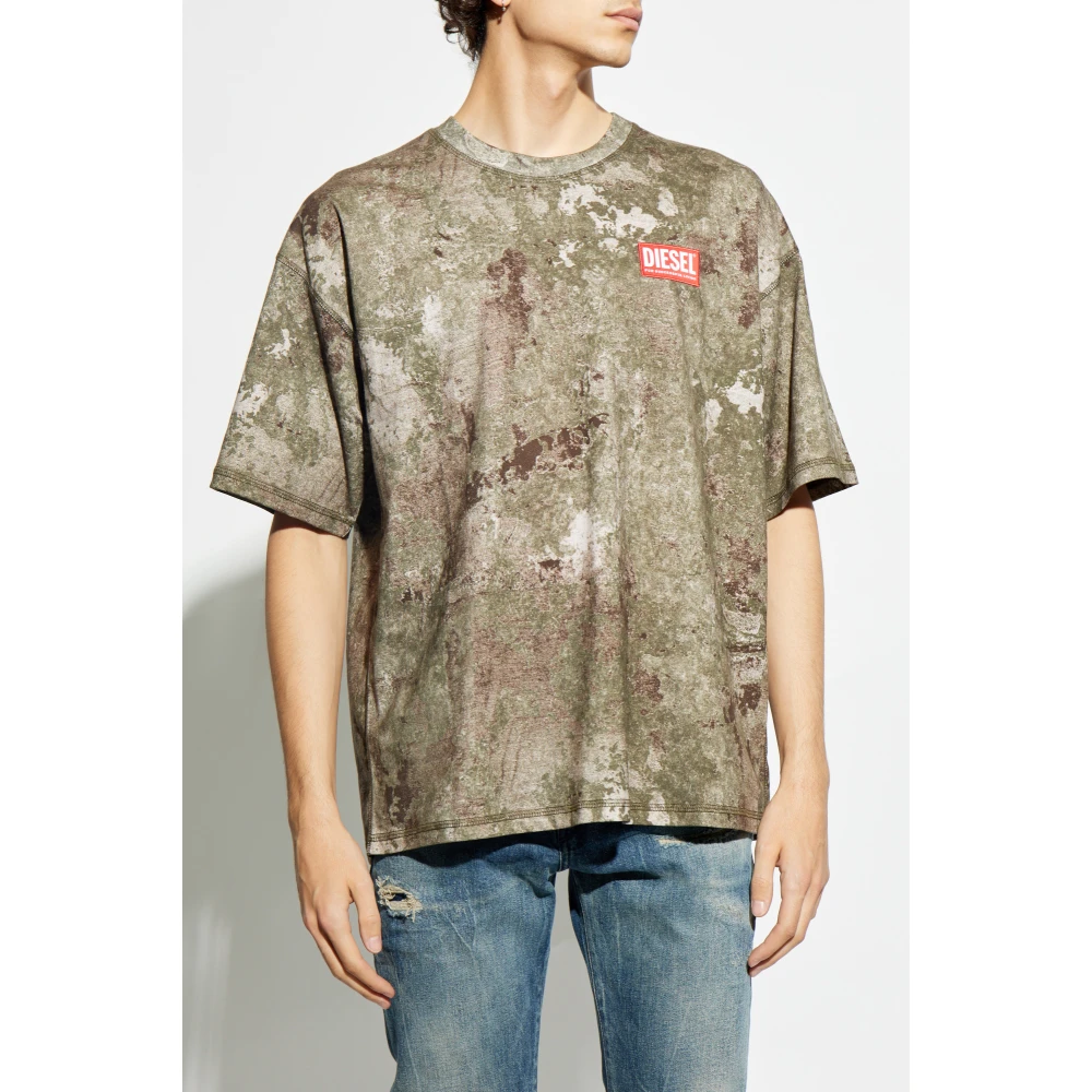 Diesel T-shirt T-Boxt-R12 Green Heren