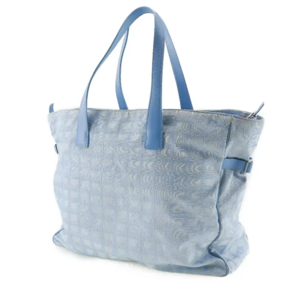 Chanel Vintage Pre-owned Fabric chanel-bags Blue Dames