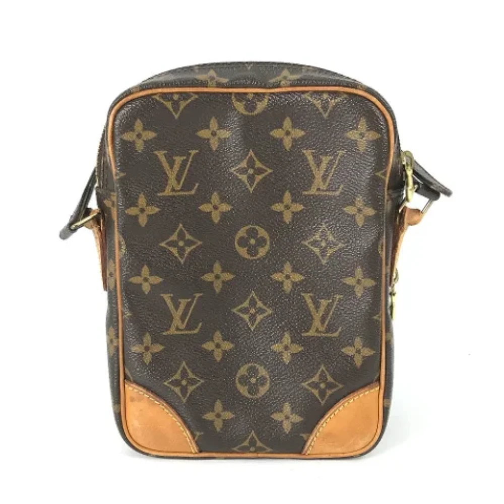 Louis Vuitton Vintage Pre-owned Cotton louis-vuitton-bags Brown Dames