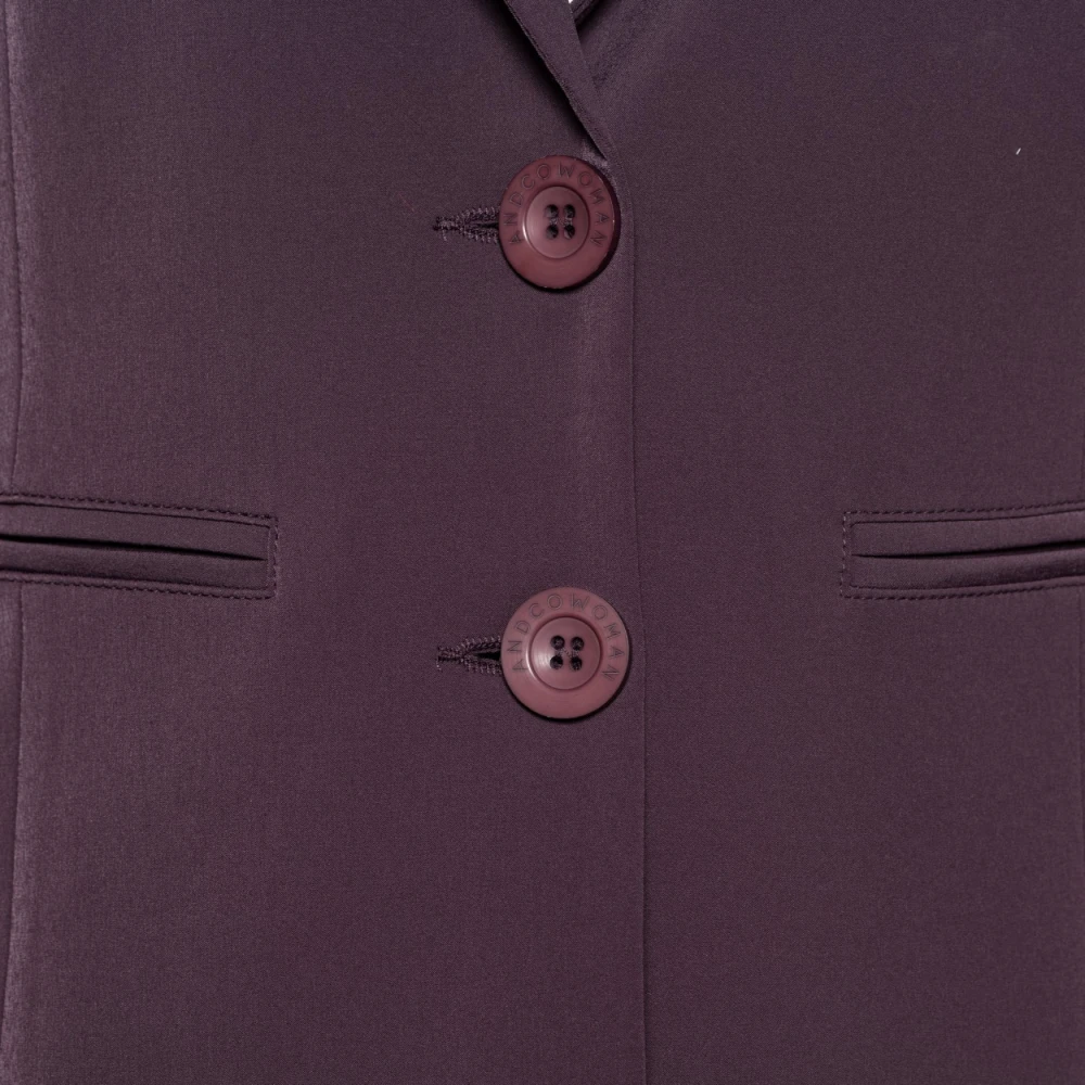 &Co Woman Blazer dames elegante pasvorm donkerblauw Purple Dames