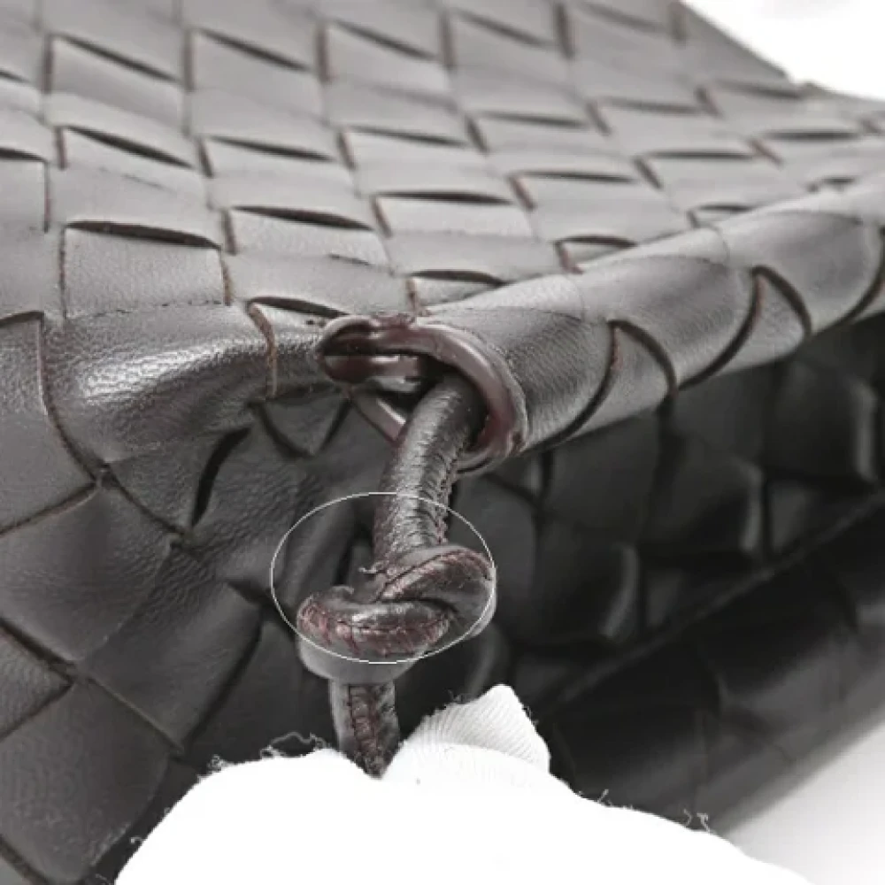 Bottega Veneta Vintage Pre-owned Fabric shoulder-bags Brown Dames
