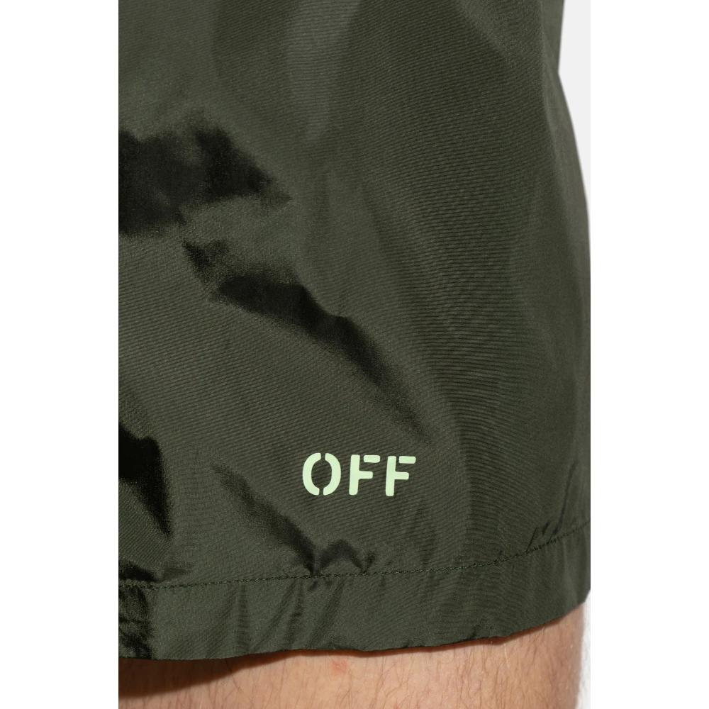 Off White Zwembroek Green Heren