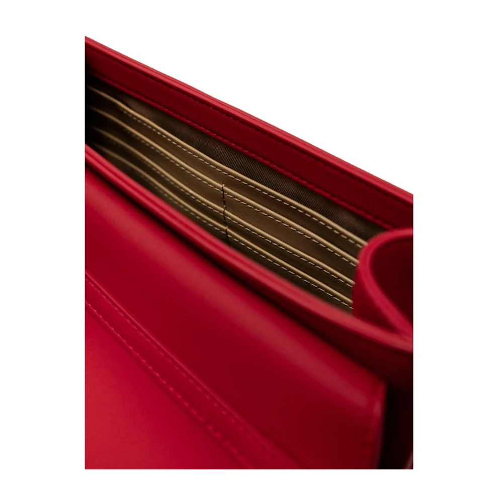 Love Moschino Faux Leather Handtas Lente Zomer Collectie Red Dames