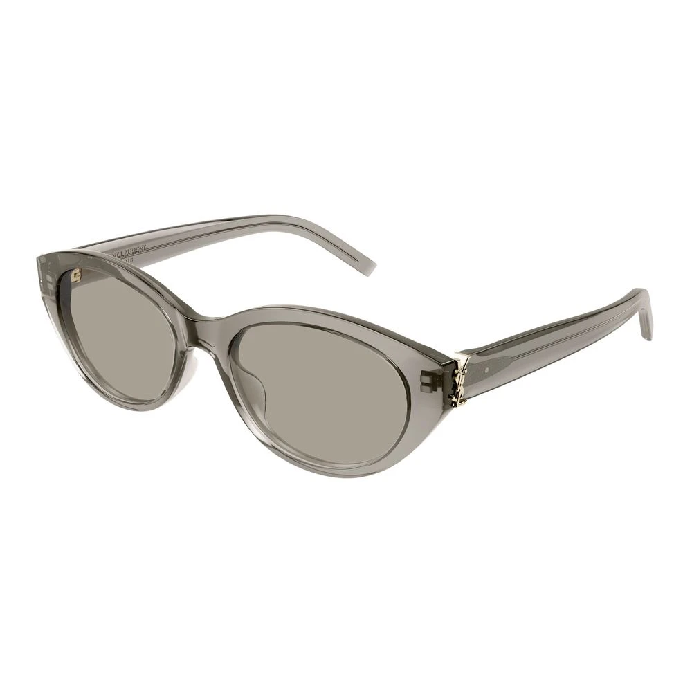 Saint Laurent Women's Gray Sunglasses, 54 Mm, Rounded Cat-Eye Sunglasses