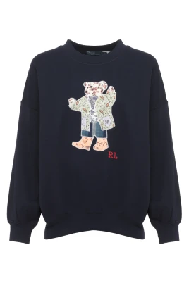 Bomullssweatshirt med Polo Bear