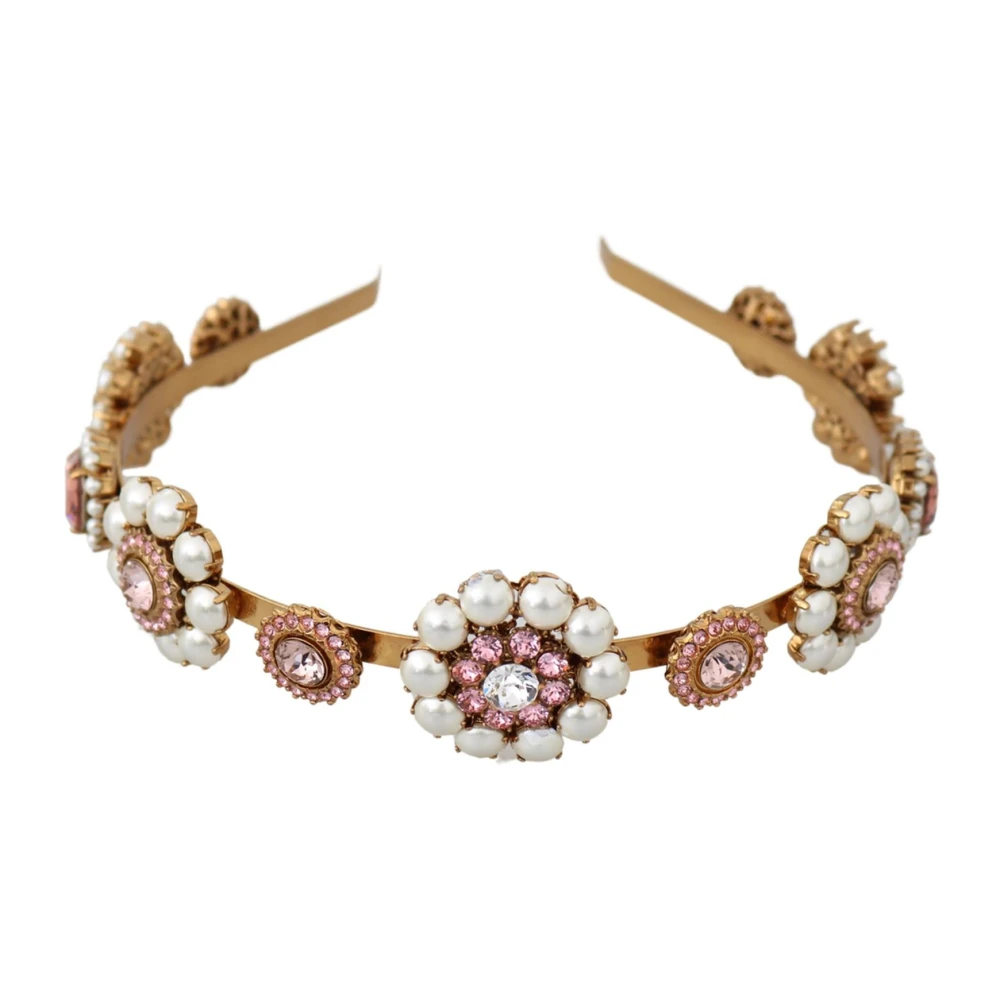 Dolce & Gabbana Autentisk Kristall Diadem Tiara Yellow, Dam