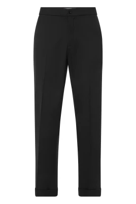 Wool Wide-Leg Trousers