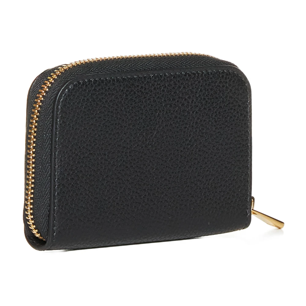 Salvatore Ferragamo Zwarte Gancino Soft Portemonnees Black Dames