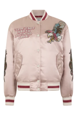Oversized Bomber Patches Strass