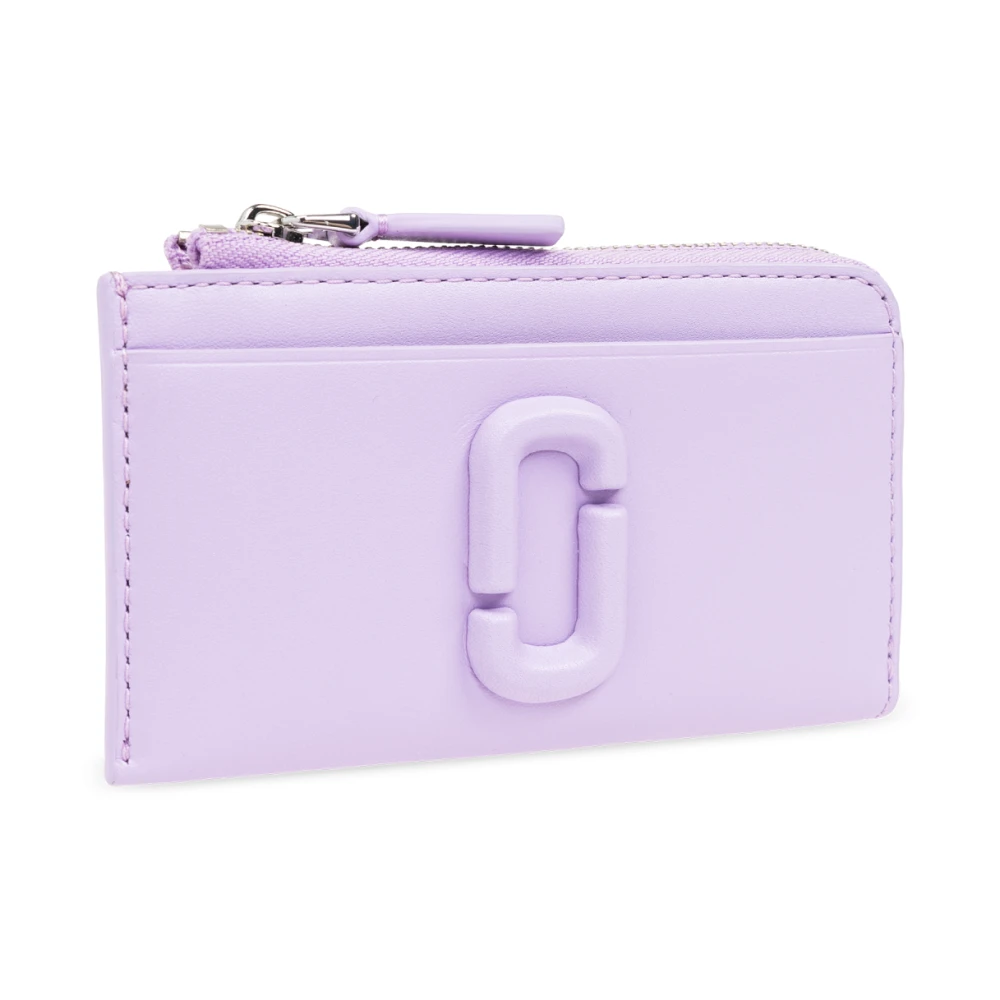 Marc Jacobs Leren portemonnee met logo Purple Dames