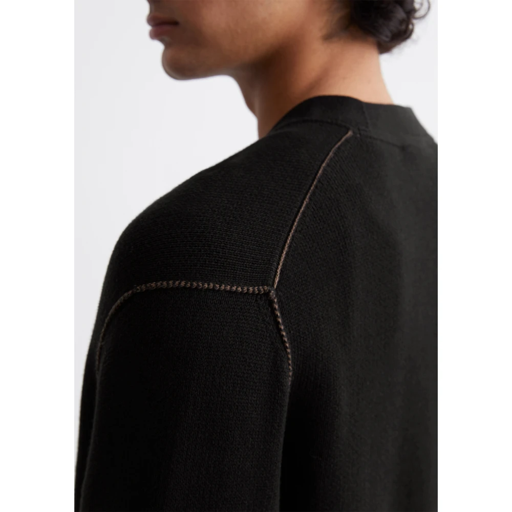 Marc O'Polo Relaxte cardigan Black Heren